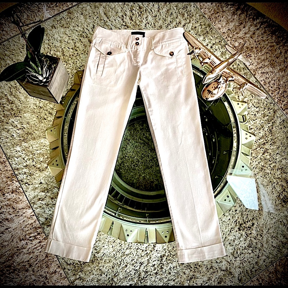 🌟Dolce & Gabbana, Winter White Classic Trousers ,IT40. ABSOLUTELY  GORGEOUS! 🌟